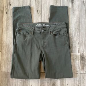 Eddie Bauer Dark Green Slightly Curvy Jeans SZ 2